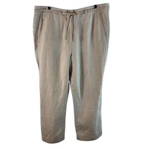 Charter Club Linen Capri Length Pants Size 16